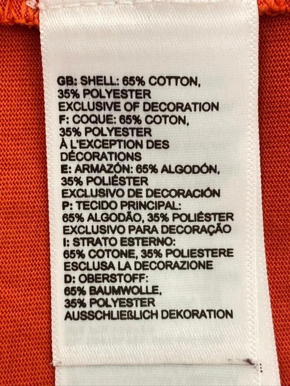 The North Face Lhotse Mountain Graphic Tee Orange Long Sleeve Men Size M